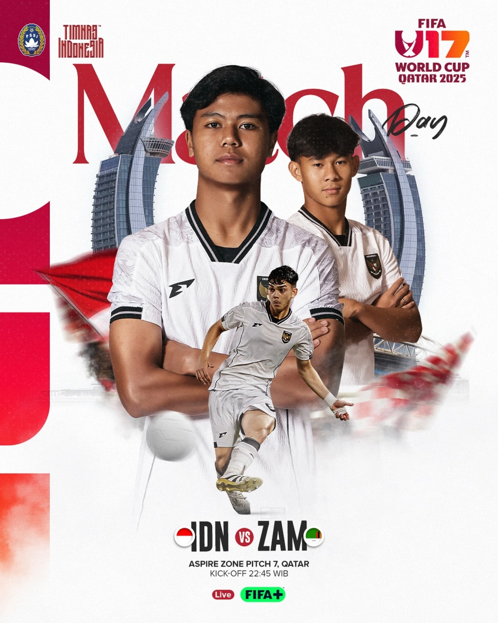 Jadwal Timnas U 17 Di Piala Dunia U 17. [Ig @Timnasindonesia]